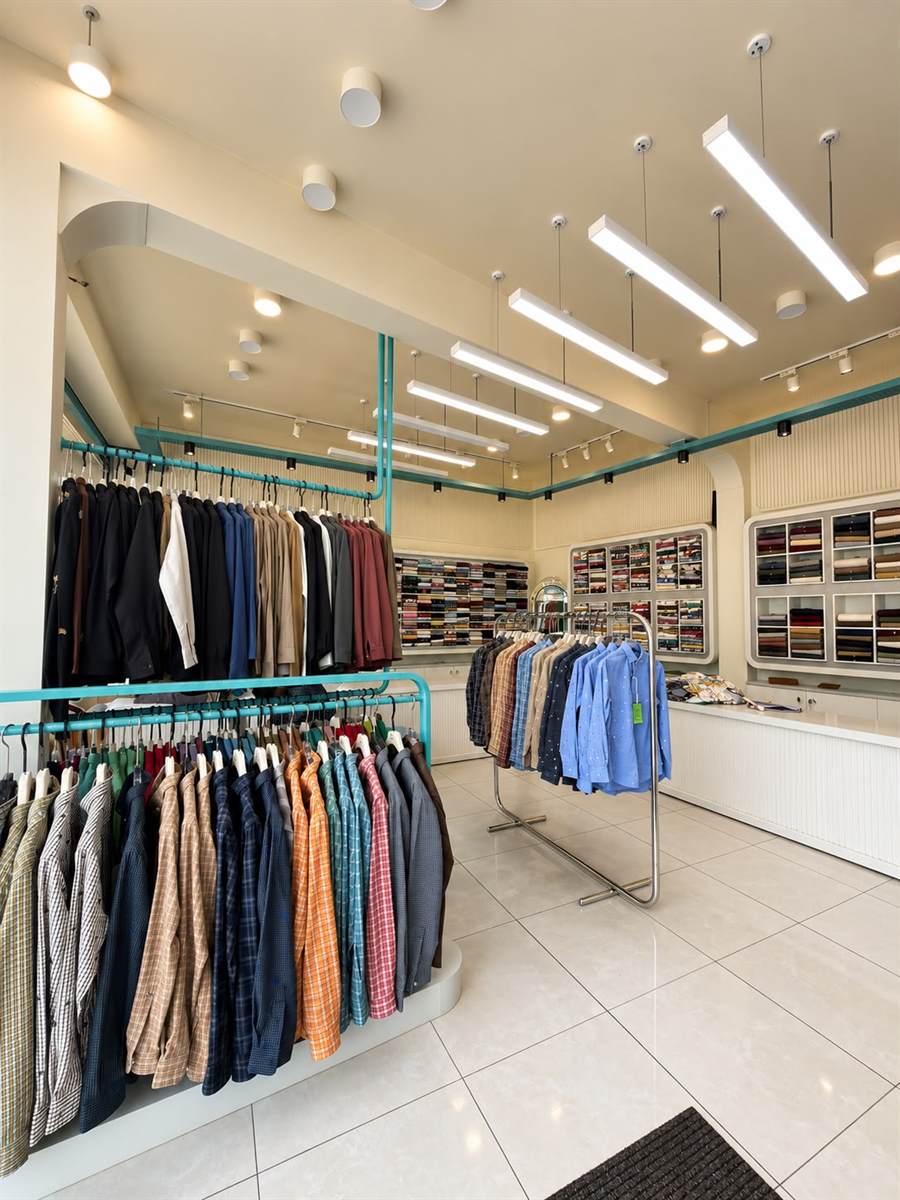 Check and casual shirts on the rack at DAAX