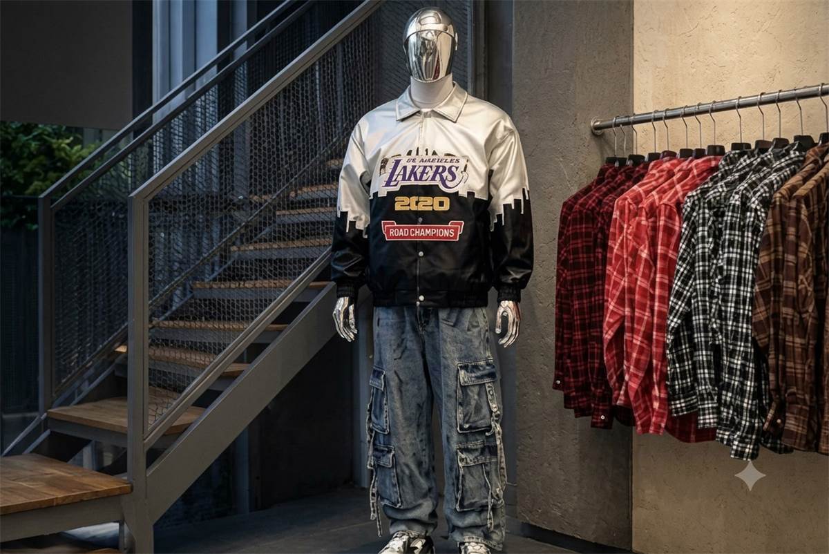 Menswear racks at DAAX Edappal