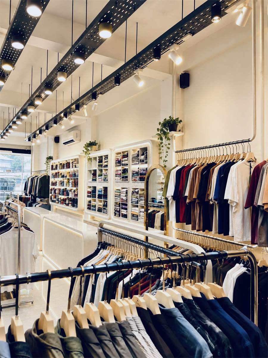 Menswear racks at DAAX Thrissur